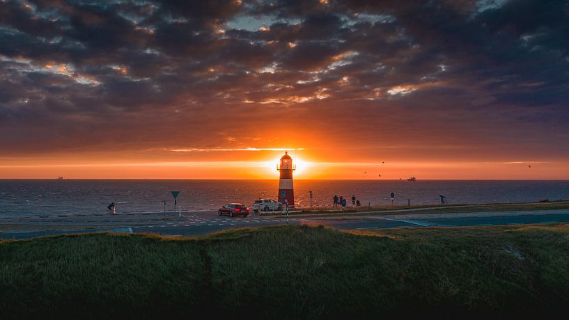 Vuurtoren Westkapelle zonsondergang van Andy Troy