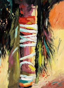 Loslaten en verbinden - Acryl op papier  - Hans Sturris