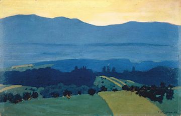 Félix Vallotton - Landschap in het Juragebergte bij Romanel (1900) van Peter Balan