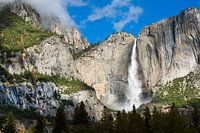 Ribbon Fall during autumn in Yosemite National Park