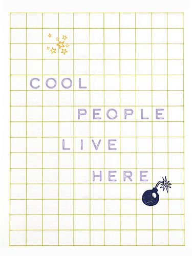 Er wonen hier coole mensen