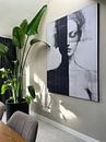 Klantfoto: Modern en abstract portret in zwart-wit van Carla Van Iersel