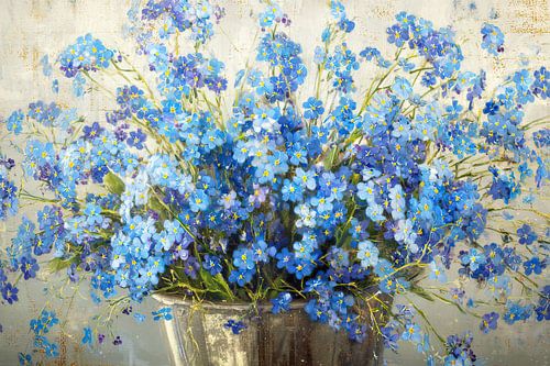 Charming Blue Flower Arrangement