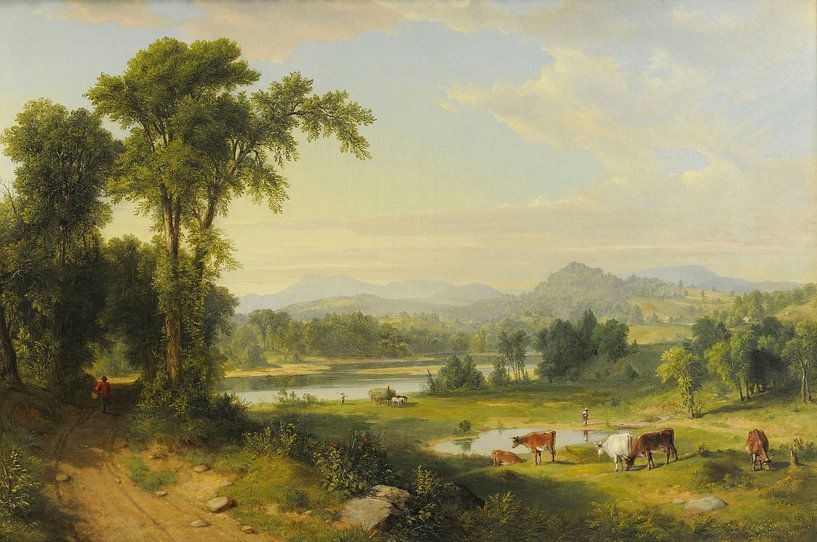 Hirtenlandschaft, Asher Brown Durand von Meisterhafte Meister