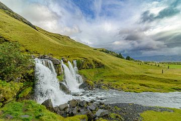 Waterfall near Seljalandsfoss in South Central Iceland by Sjoerd van der Wal Photography