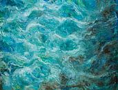 Wellen in einem blauen Meer von Paul Nieuwendijk Miniaturansicht