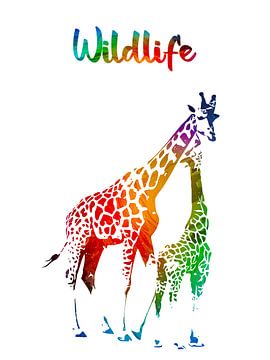 Giraffes van Printed Artings