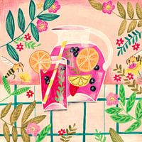 Stilleven Zomer Fruit Cocktail heldere kleuren