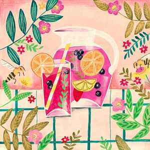 Nature morte Cocktail de fruits d'été couleurs vives