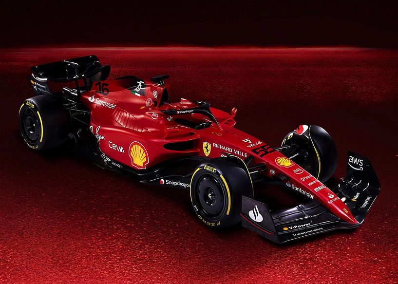 Ferrari F1 75 Rennwagen von Steven Kingsbury