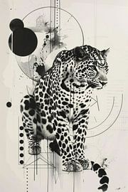 Geometrischer Leopard von Poster Art Shop