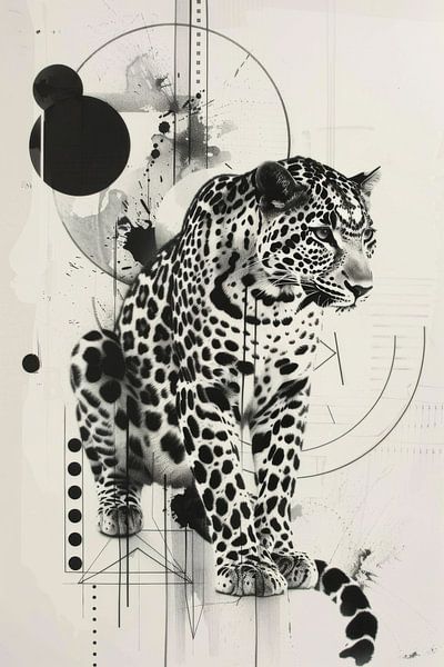 Geometric leopard by Poster Art Shop
