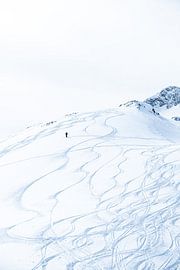 Mann im Schnee von Vere Maagdenberg