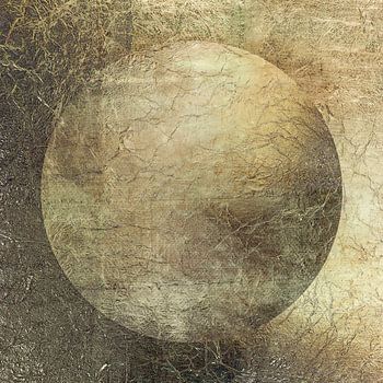 Moderne Abstraktion im Minimalismus. Gold, Silber, Bronze. 2