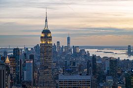 Empire State Building and Manhattan skyline by Tim Vlielander