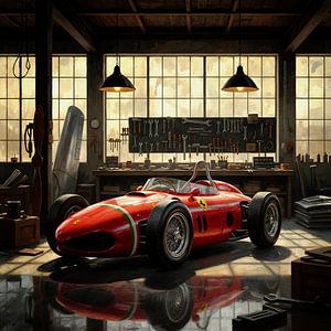 Oldtimer Ferrari 156 Sharknose in der Klassikwerkstatt