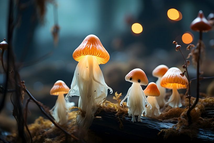 Mevrouw Spookpaddenstoel en haar kinderen van Heike Hultsch
