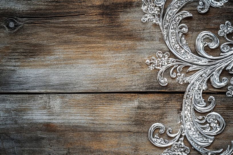 Elegante Holzverzierung von Poster Art Shop