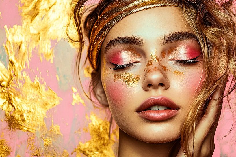 Femme artistique aux accents dorés par Art & Soul Creations
