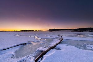 Eis und Schnee im Morgenlicht