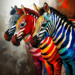 Zebra Kleurrijk 