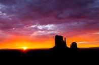 zonsopkomst Monument Valley van Antwan Janssen thumbnail
