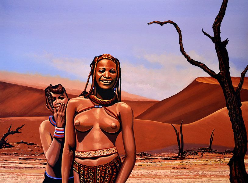 Himba Girls Of Namibia  par Paul Meijering