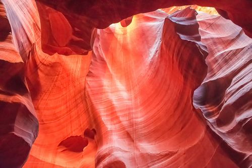 Beautiful shapes in Antelope Canyon by Rietje Bulthuis