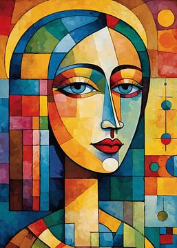 Portret van abstracte vrouw van MIROKKU