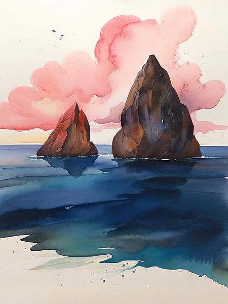 Zwei Felsen im Ozean von TOAN TRAN
