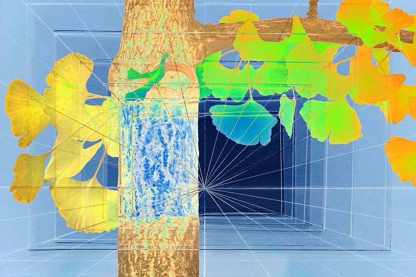 Ginkgo abstrakt von Anette Jäger