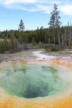 Prachtvolle Farben im Yellowstone von Map of Joy