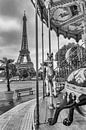 Typisch Paris | Monochrom von Melanie Viola Miniaturansicht