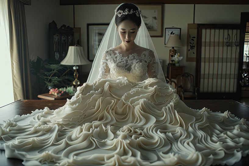 pictorial japanese gown fantasy by Egon Zitter