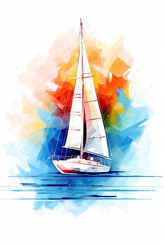 Sailboat abstract