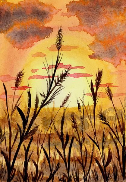 Cereals in autumn by Sebastian Grafmann