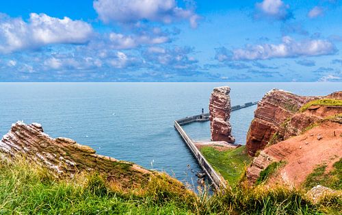 Lange Anna op de krijtrotsen van Helgoland