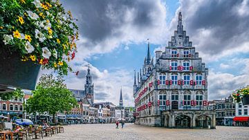Rathaus von Gouda, Südholland, Niederlande. von Jaap Bosma Fotografie