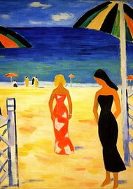 Strand Meer Poster Kunstdruck Wandbild Wandkunst von Niklas Maximilian