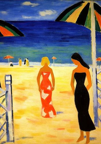 strand zee poster kunst print muurschildering kunst