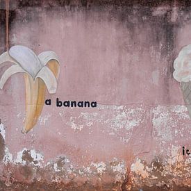 Banaan met ijsje
