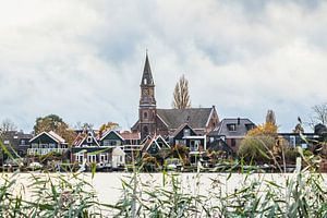 Vue de Zaandijk et de l'église de Zaandijk