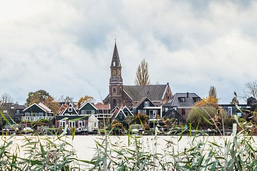 Vue de Zaandijk et de l'église de Zaandijk