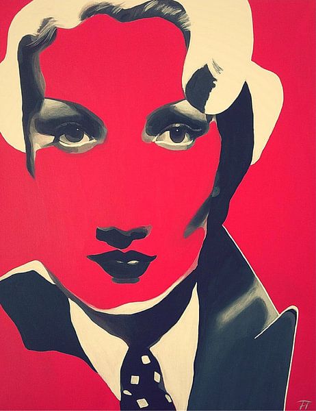 Marlene Dietrich by Helia Tayebi Art
