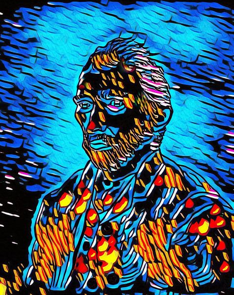 Vincent van Gogh drawing edited by Jose Lok