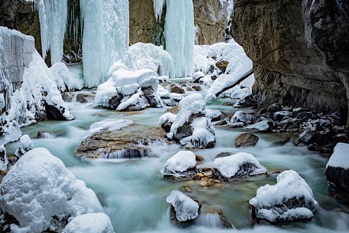 Partnachklamm in de winter, Duitsland