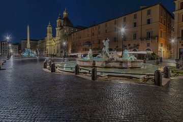 PiazzaNavona bei Nacht von Dennis Donders
