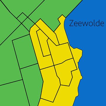 Zeewolde Kaart Kleur van Robinotof