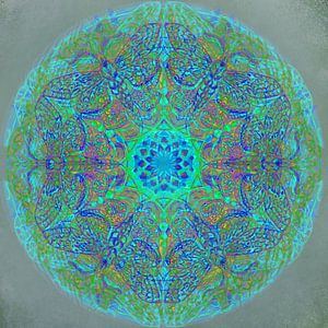 Mandala Grafik, verschiedene Farben