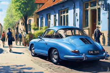 Porsche 356 parkend